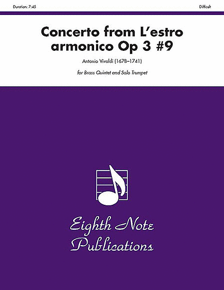 Concerto (from L'estro Armonico, Op 3 #9)