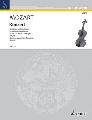 Book cover for Concerto D Major K. 218