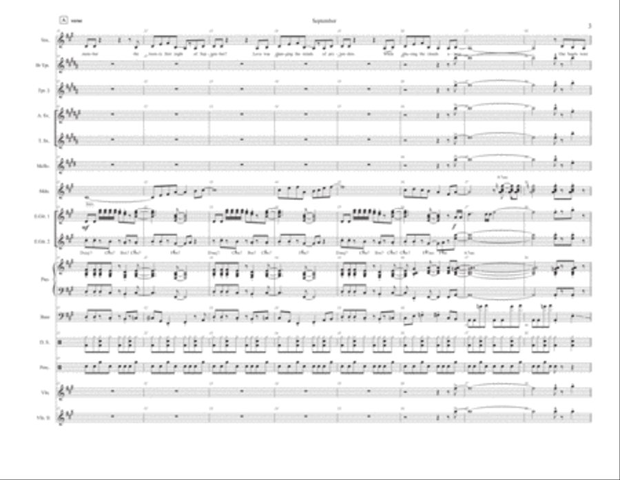 September Piano, Vocal, Guitar scores gallery preview page 3
