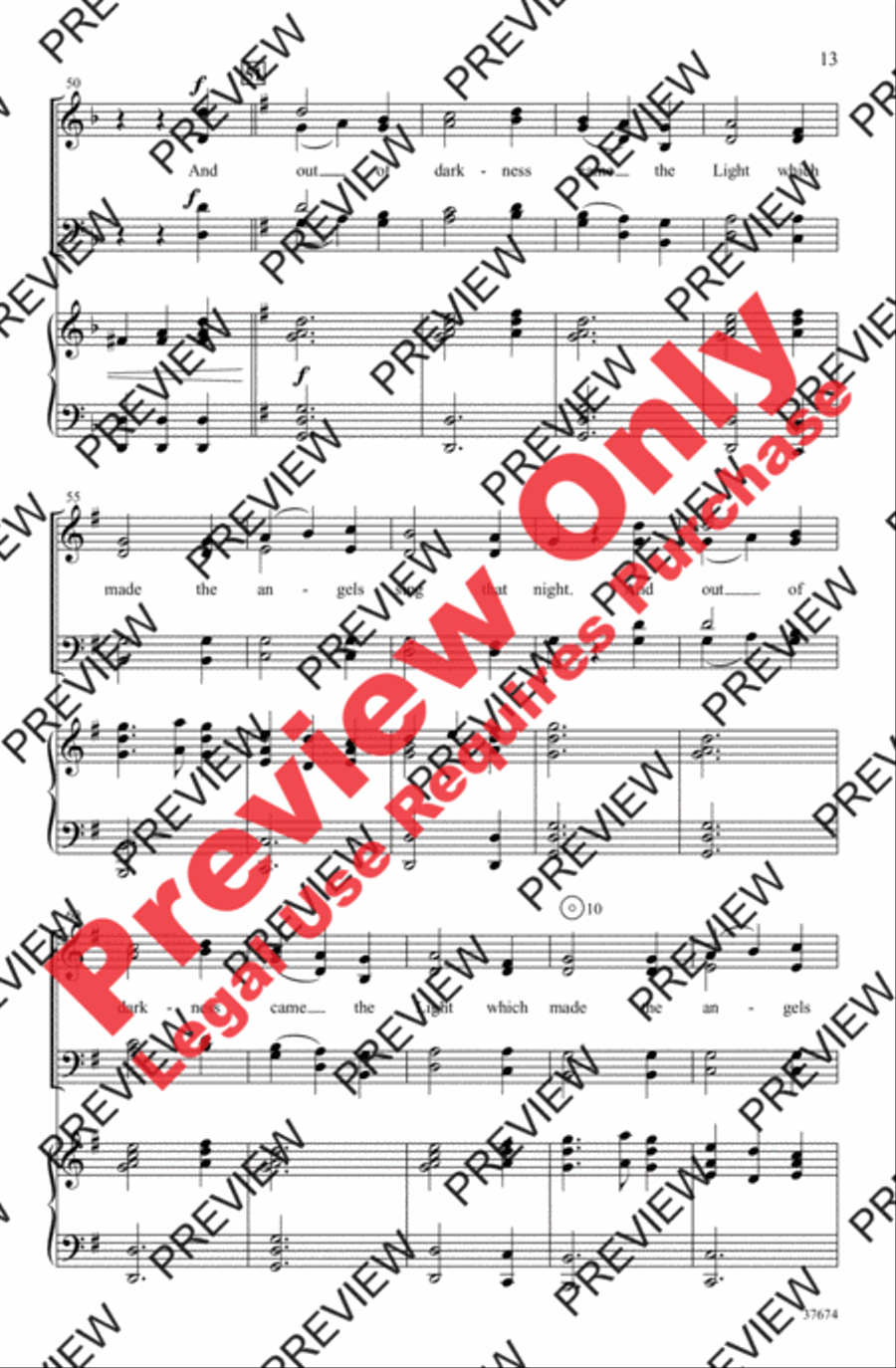 Festival of Carols 4-Part scores gallery preview page 13