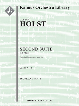 Book cover for Second Suite in F, Op. 28