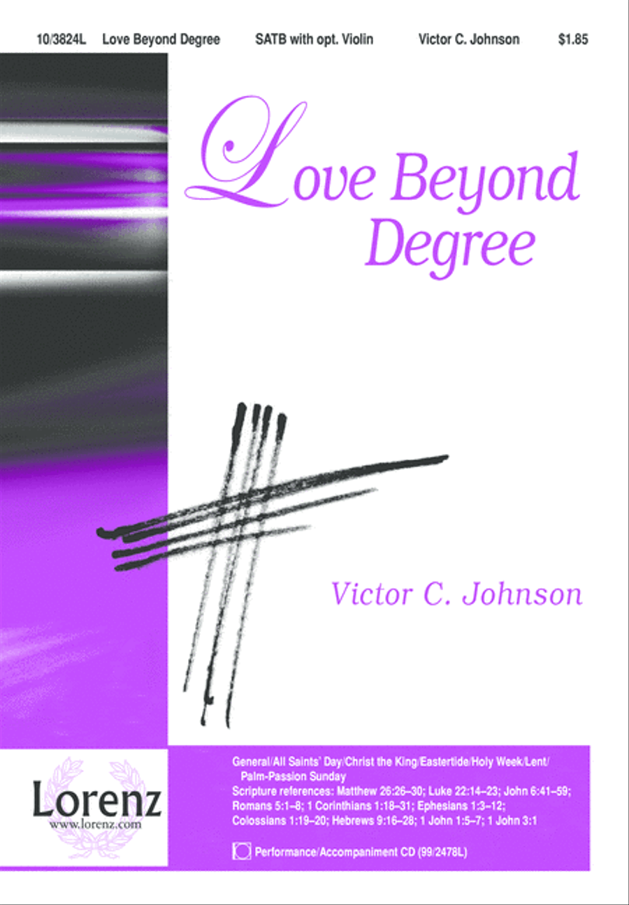 Love Beyond Degree 4-Part scores gallery preview page 1