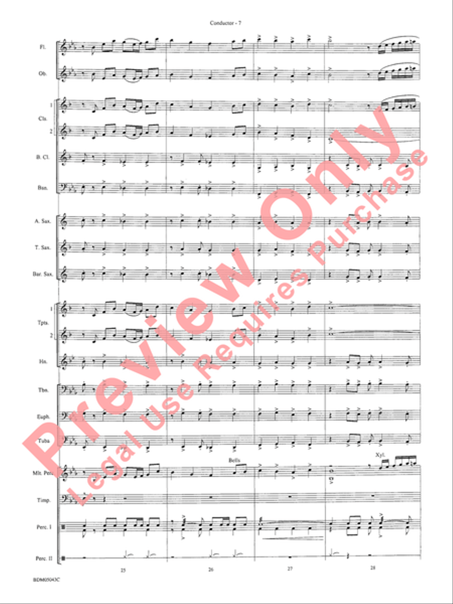 Abaco Overture Concert Band Methods scores gallery preview page 11