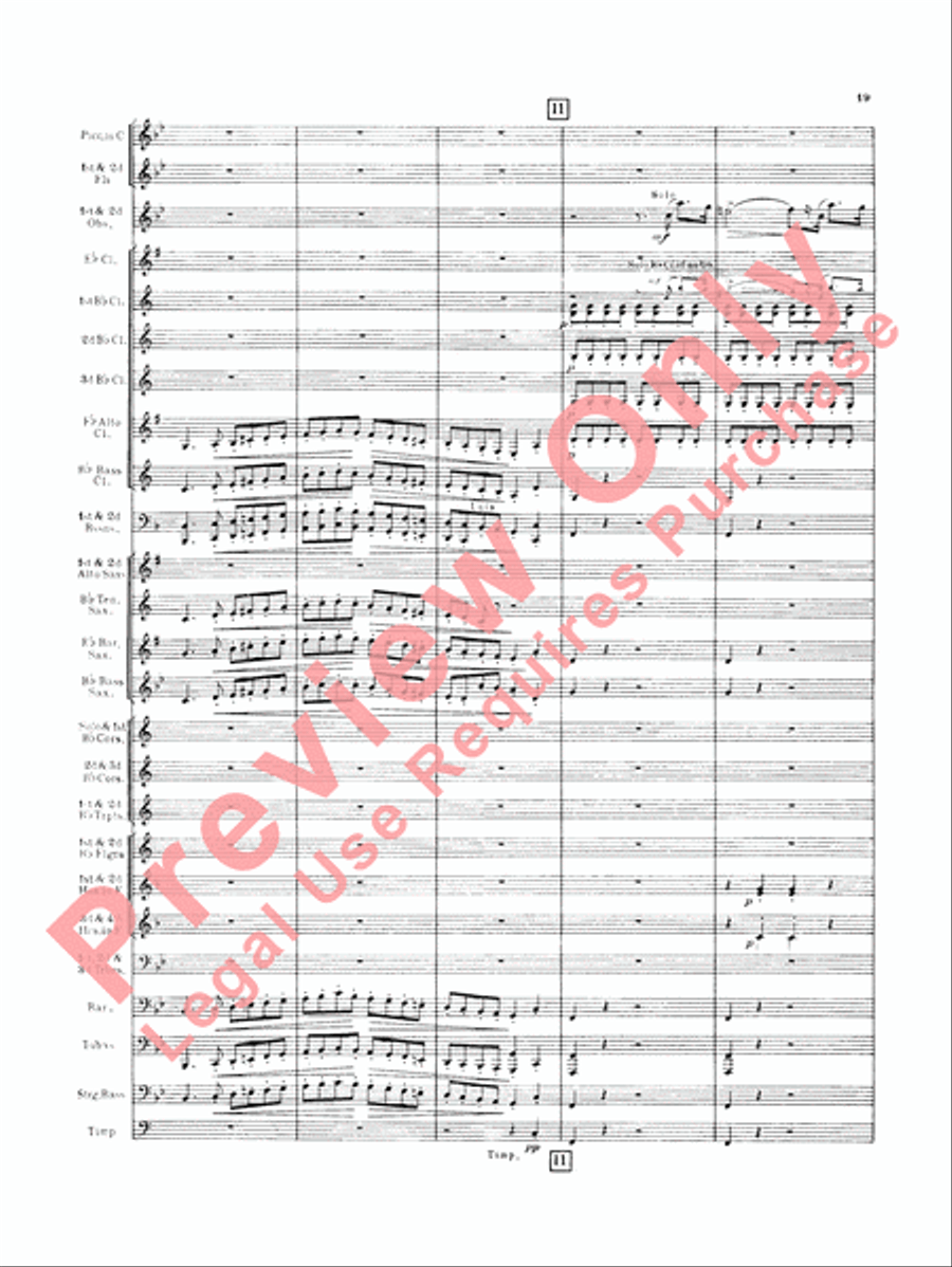 Italian in Algiers (Overture) Concert Band scores gallery preview page 22