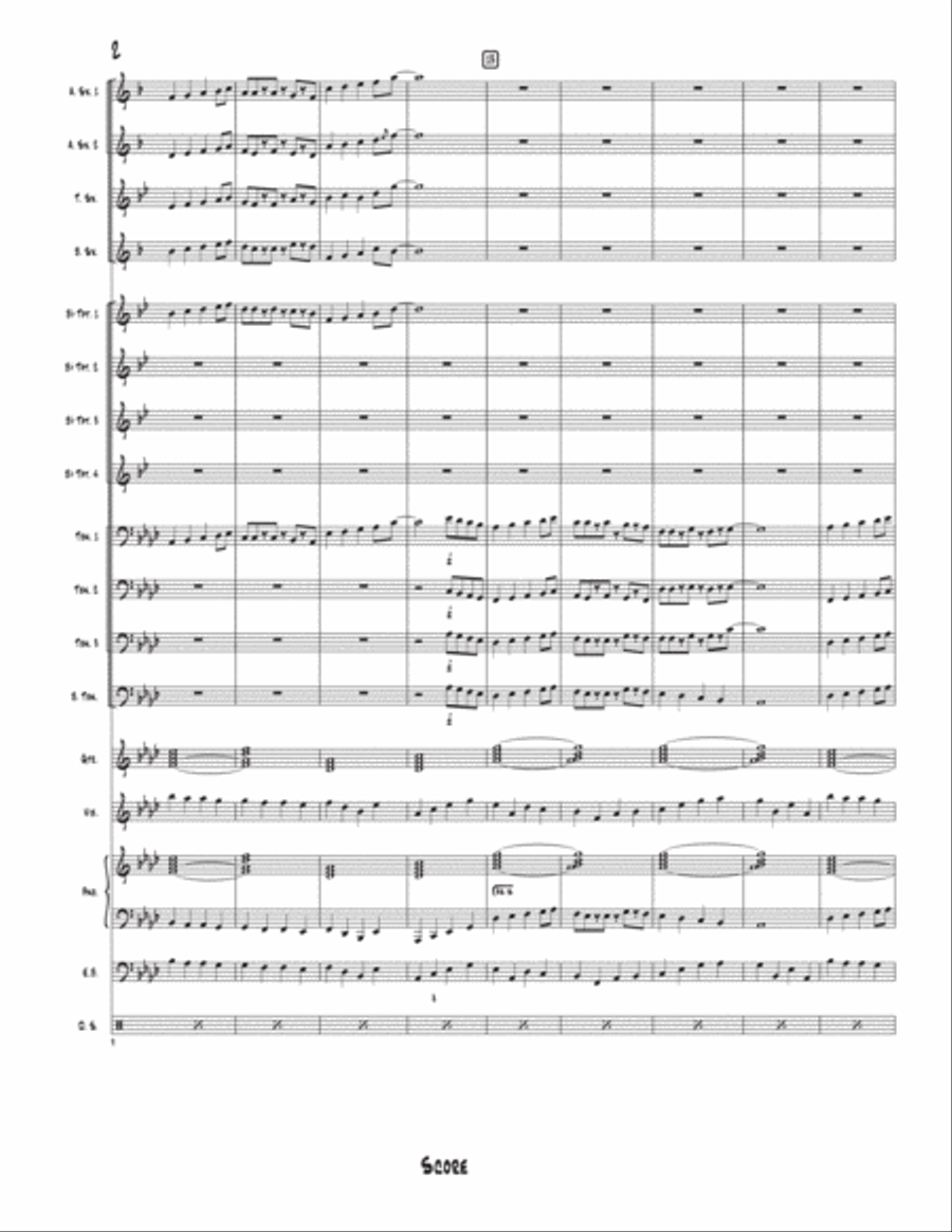 The Jazz Method (in A Flat) - Score Only Jazz Ensemble scores gallery preview page 2
