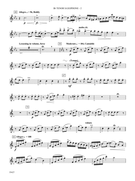 Fantasie Brillante: B-flat Tenor Saxophone