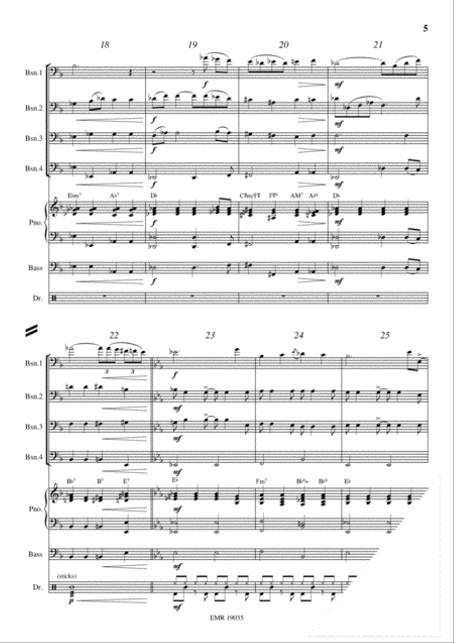 Bess, You Is My Woman Now Bassoon Quartet scores gallery preview page 5
