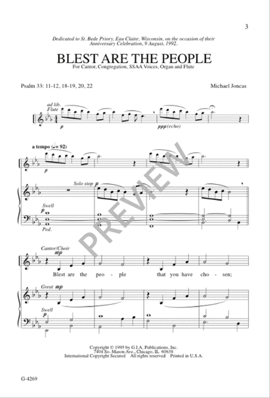 Blest Are the People SSAA scores gallery preview page 1