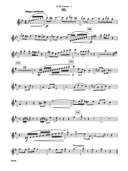 Carmen Suite: 1st B-flat Clarinet