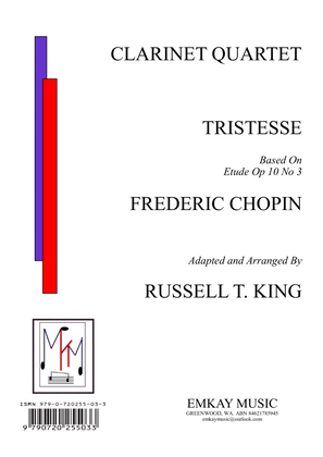 Book cover for TRISTESSE – CLARINET QUARTET