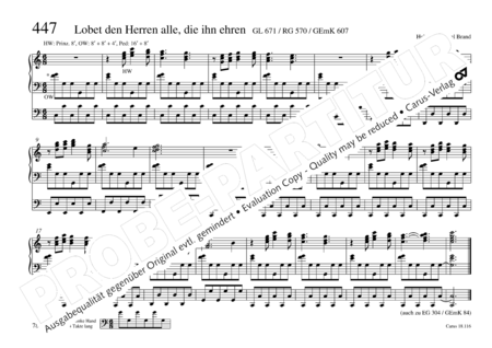 Aphorismen, Intonationen und Choralvorspiele zum EG II