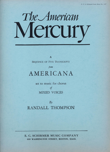 Americana (The American Mercury)(Full Score)