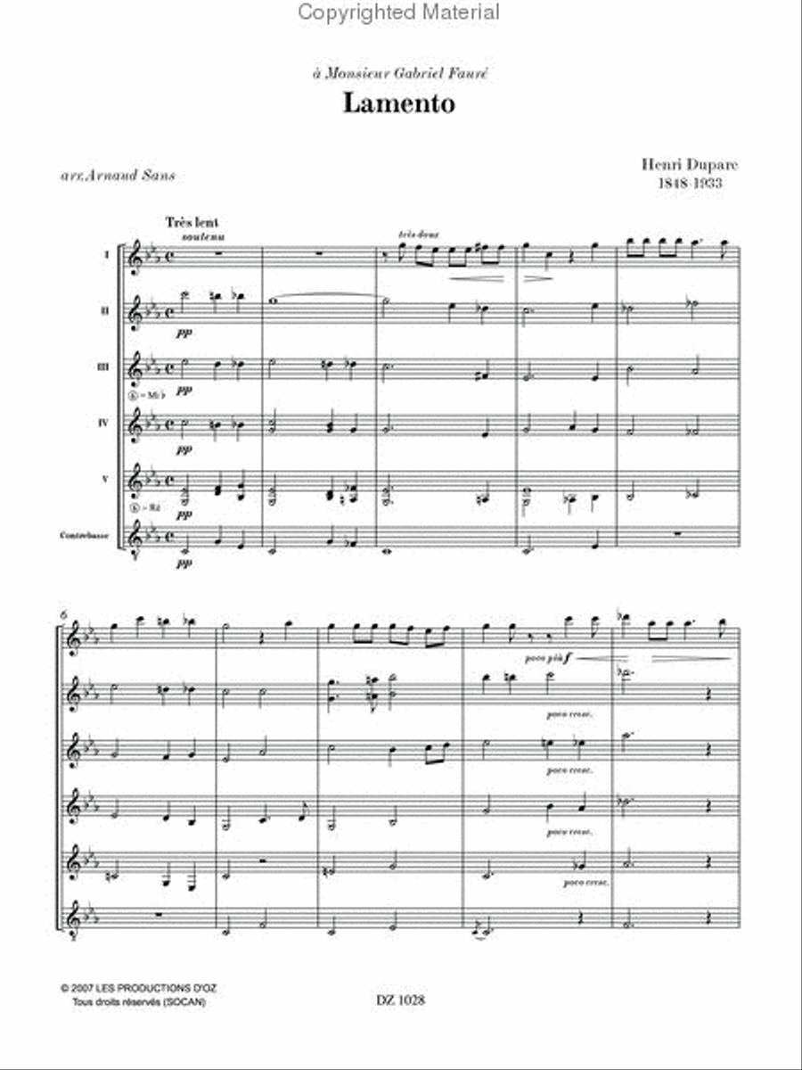Lamento Guitar Ensemble scores gallery preview page 2