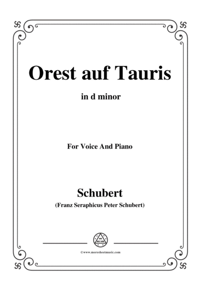 Schubert-Orest auf Tauris(Orestes on Tauris),D.548,in d minor,for Voice&Piano image number null