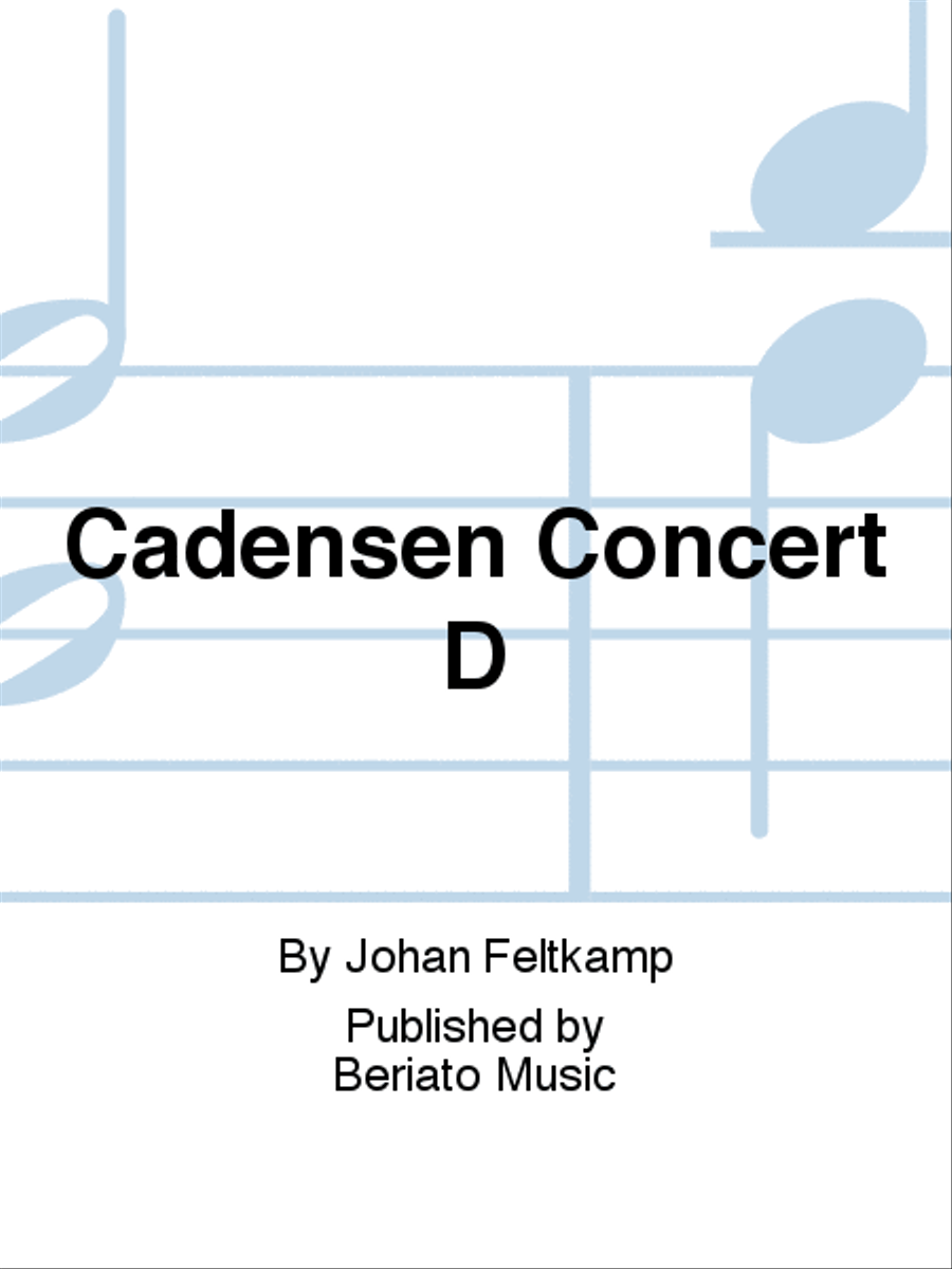 Cadensen Concert D Flute Solo scores gallery preview page 1