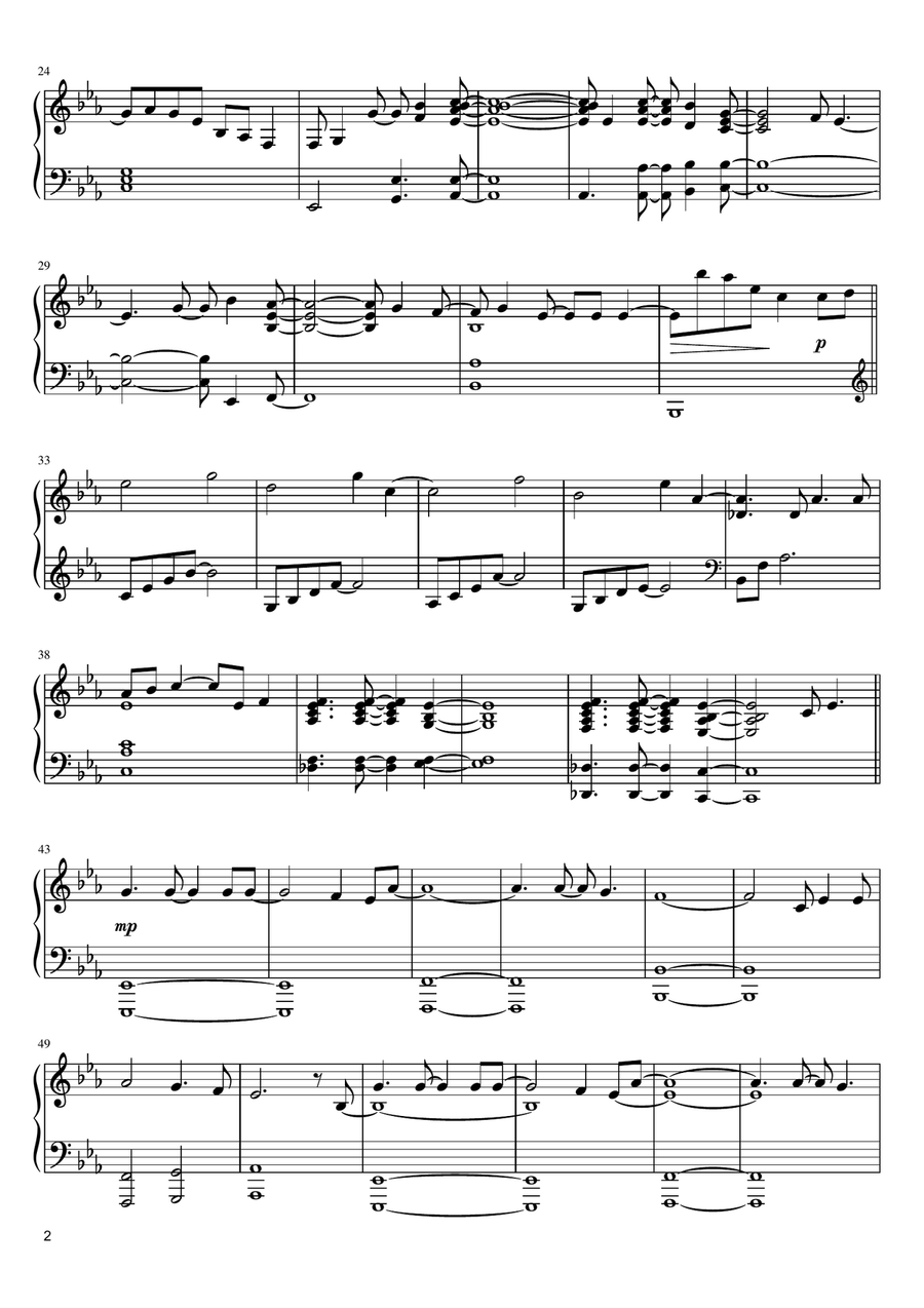 Little Blue Piano Solo scores gallery preview page 2