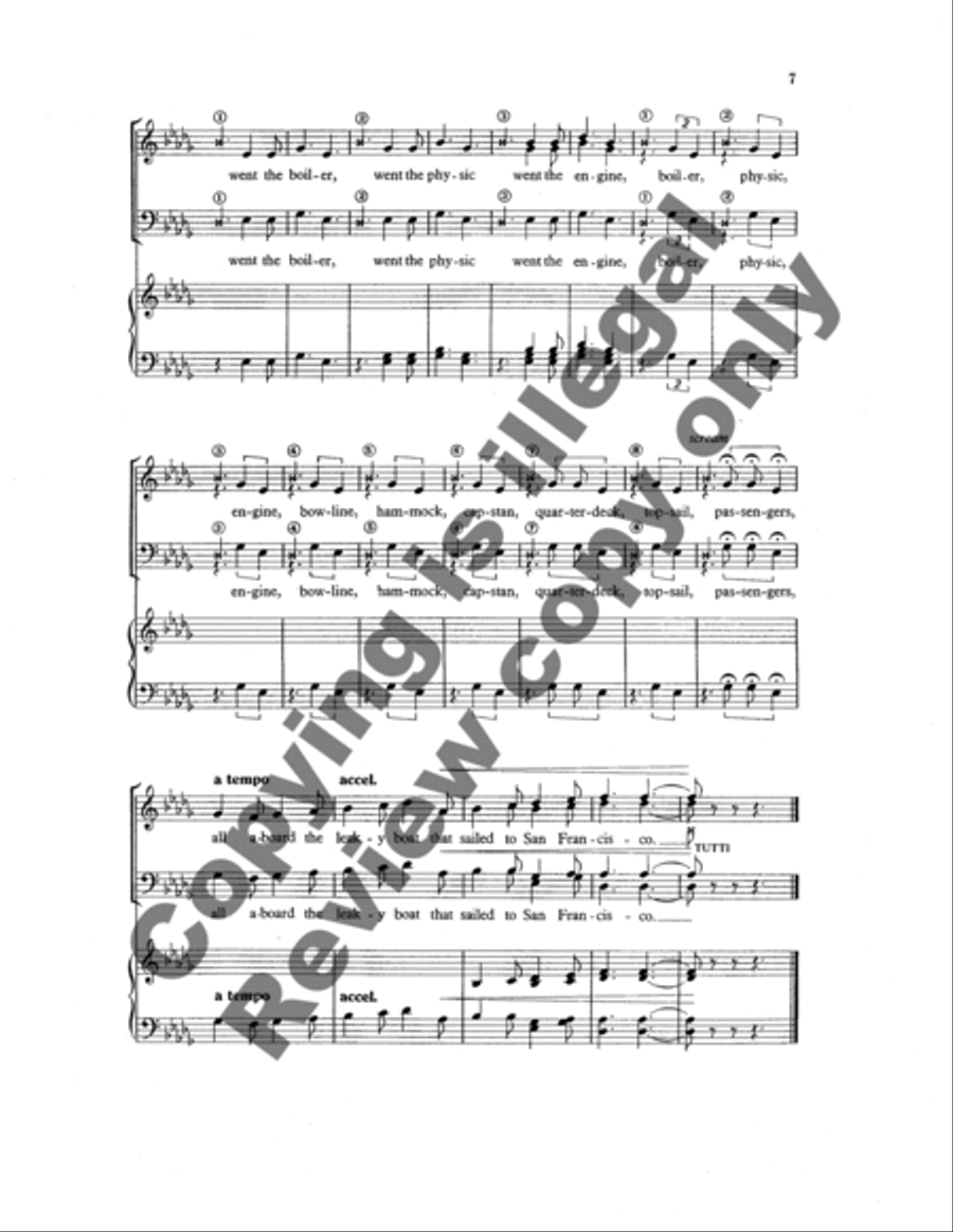 A Leaky Boat TTBB scores gallery preview page 10