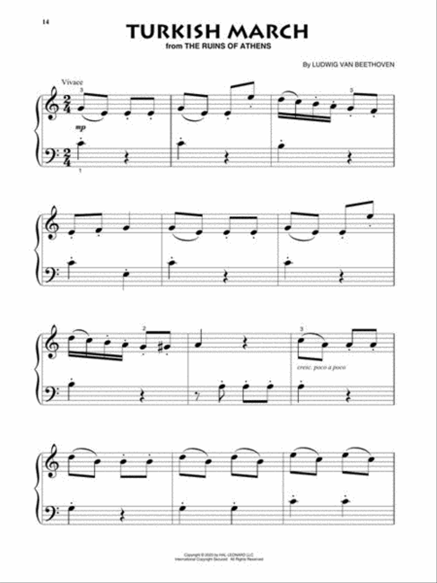 Beethoven for Beginning Piano Solo Piano Solo scores gallery preview page 6