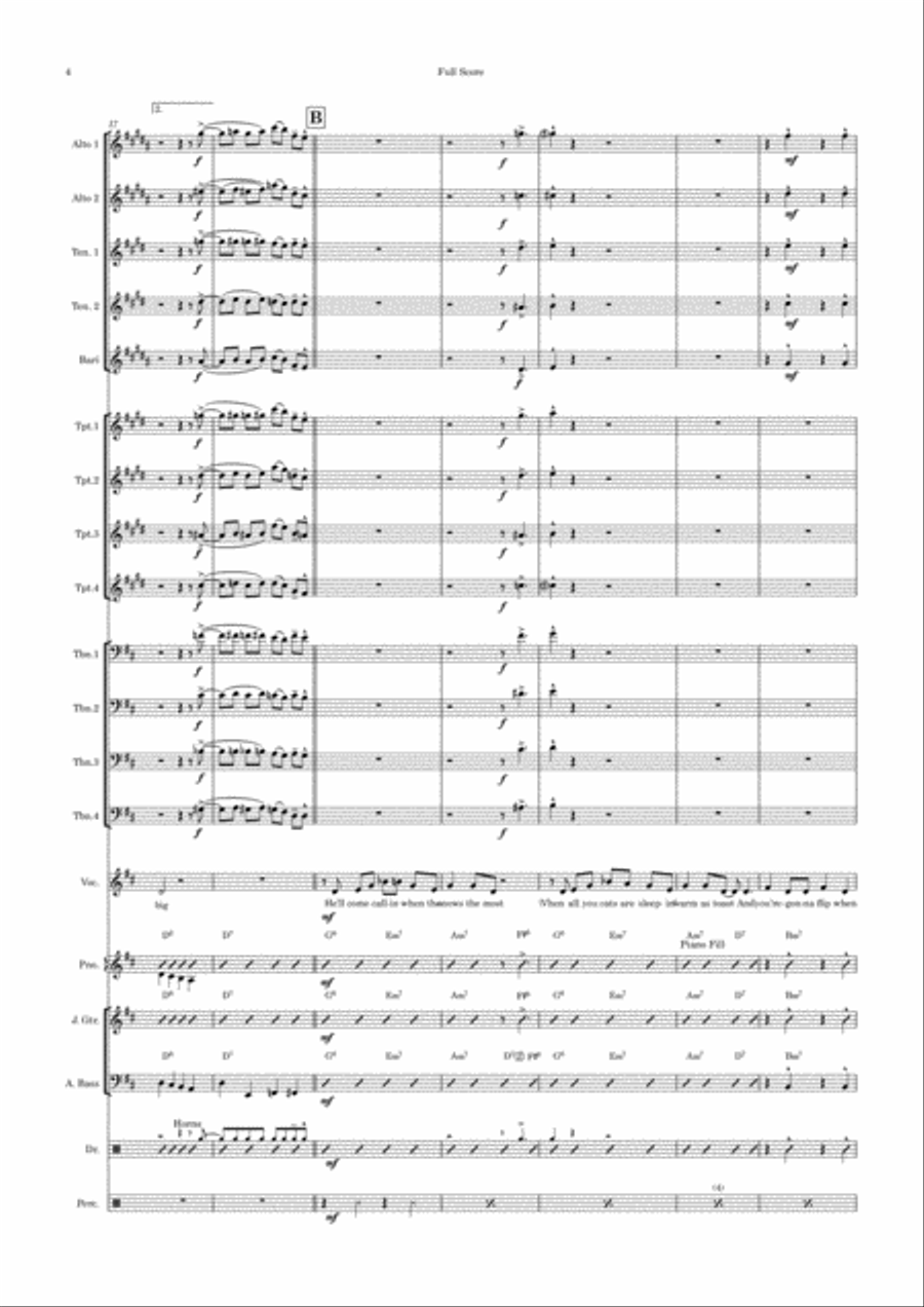 Cool Yule Jazz Ensemble scores gallery preview page 4