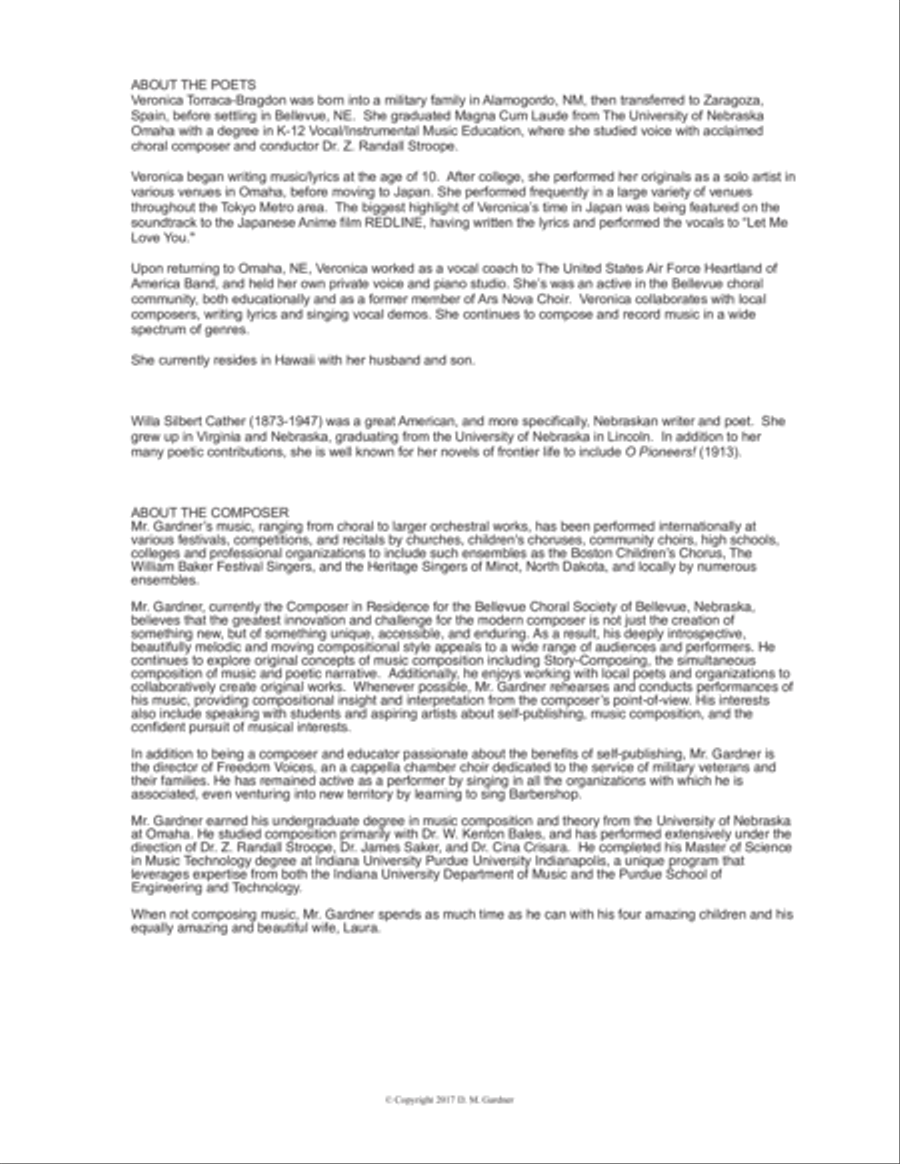 Nebraska - My Heartland (CHORAL SCORE) 4-Part scores gallery preview page 3
