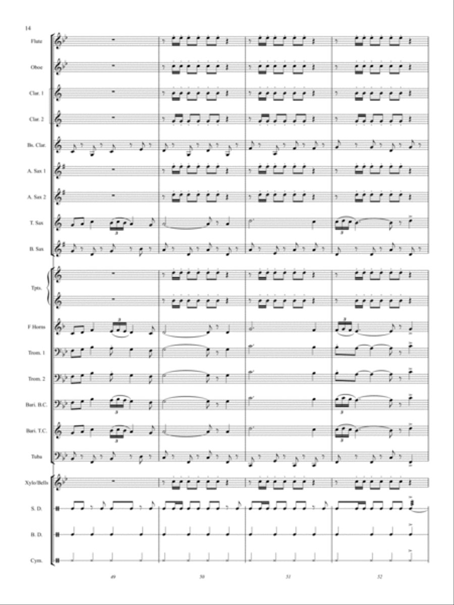 Pan American Concert Band scores gallery preview page 14