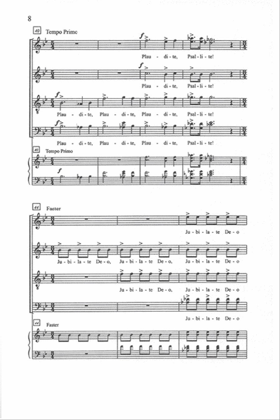 Plaudite Divisi scores gallery preview page 7