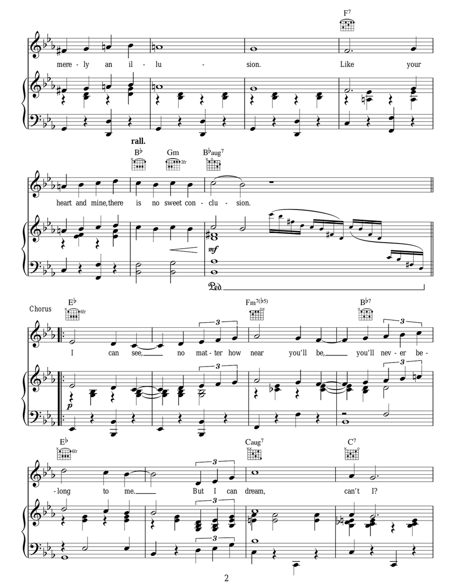 I Can Dream, Can't I? (from Right This Way) Guitar scores gallery preview page 2
