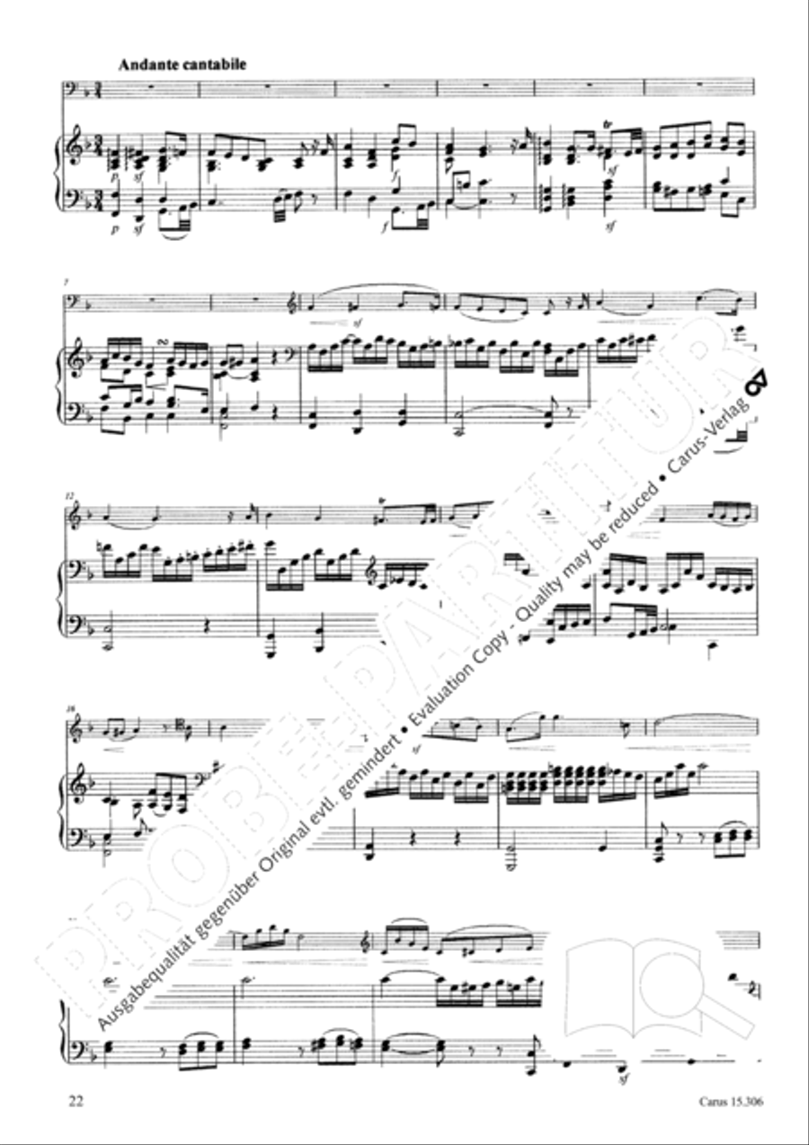 Grand Duo fur Violoncello und Klavier String Duet scores gallery preview page 23