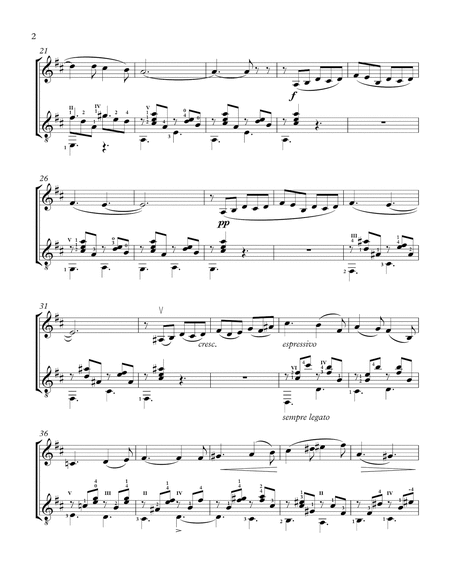 Berceuse (Violin and Guitar) - Score and Parts image number null