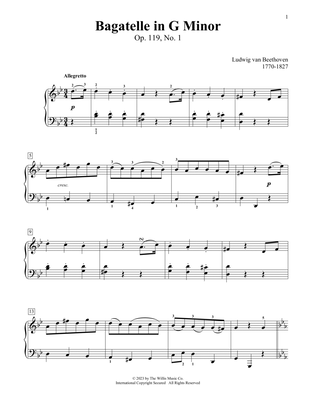 Bagatelle In G Minor, Op. 119, No. 1
