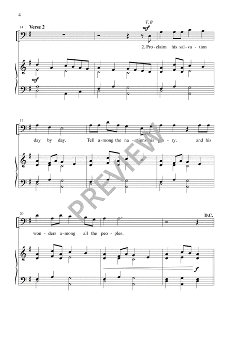 Today Is Born Our Savior 4-Part scores gallery preview page 5