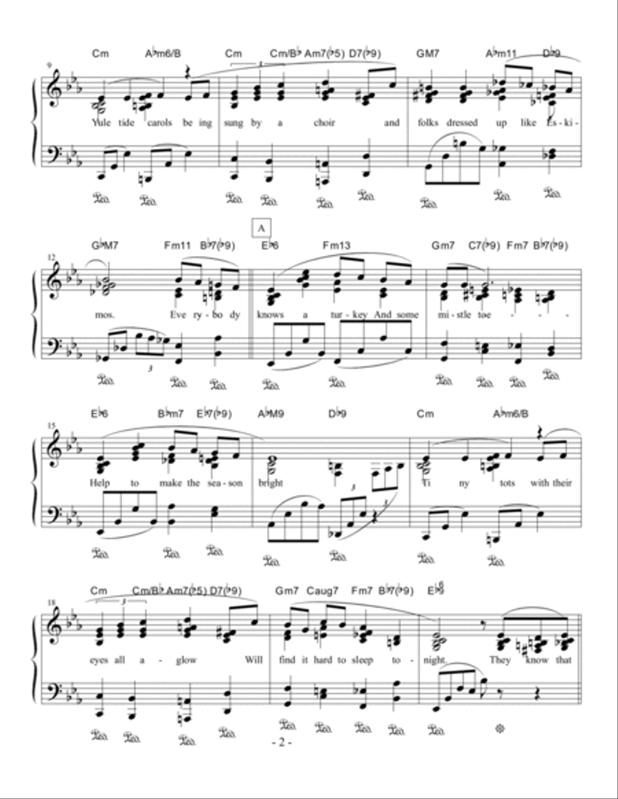 The Christmas Song (Chestnuts Roasting On An Open Fire) Voice scores gallery preview page 2