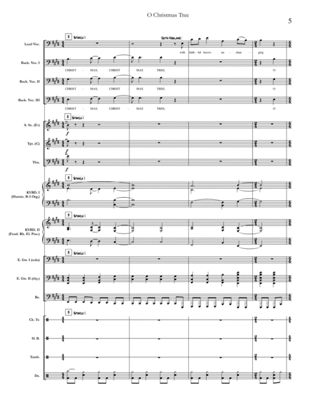 O Christmas Tree [Chicago] (full score & set of parts) image number null
