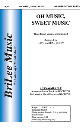 Book cover for Oh Music, Sweet Music