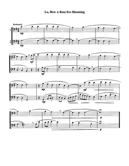 Ten Christmas Duets for Trombone or Euphonium