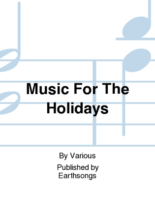Book cover for music for the holidays