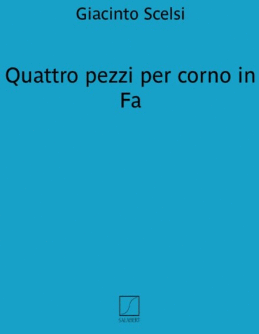 4 Pezzi Per Corno In Fa Horn scores gallery preview page 1