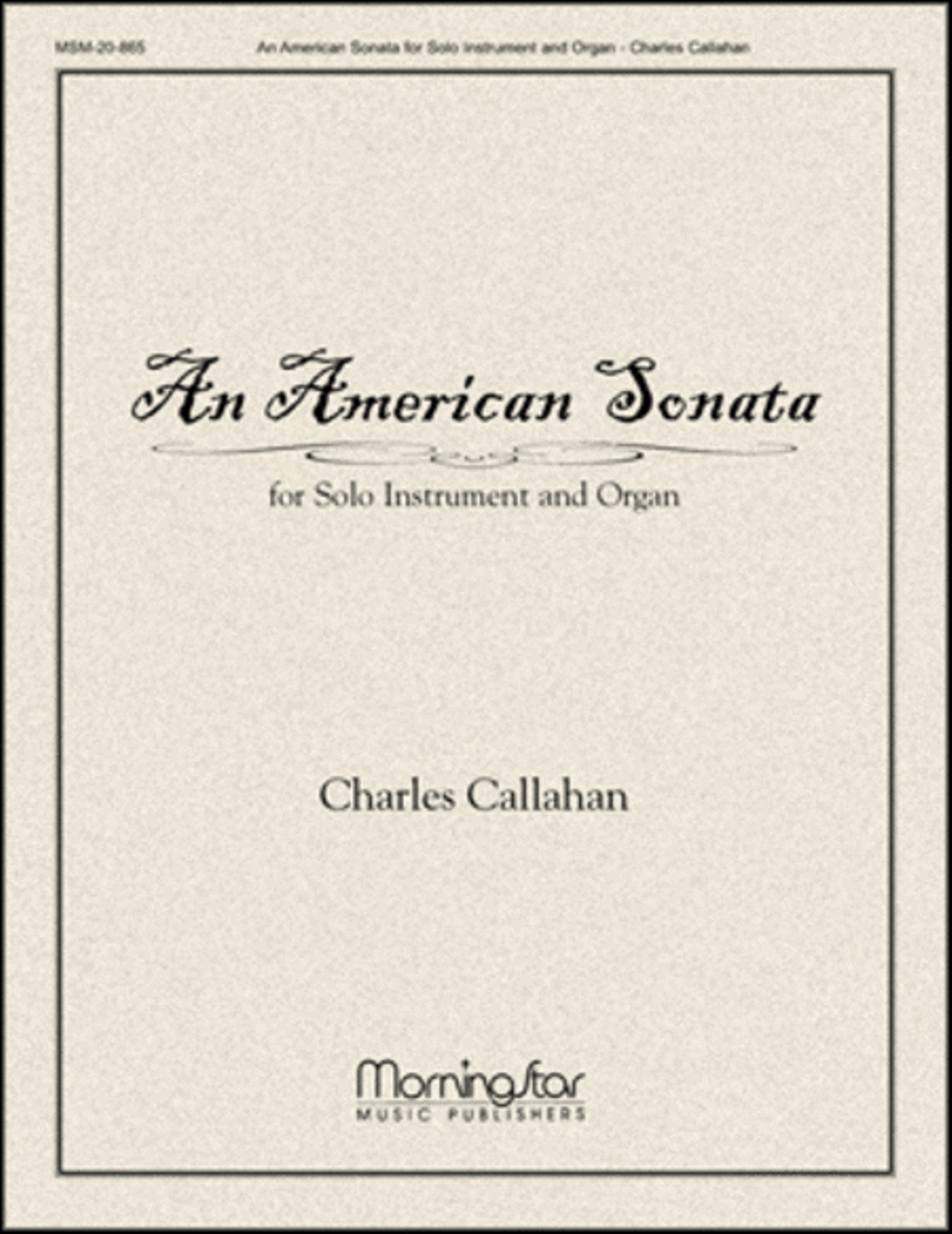 An American Sonata for Solo Instrument and Organ Organ scores gallery preview page 1