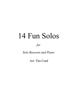 Book cover for 14 Fun Solos for Bassoon and Piano
