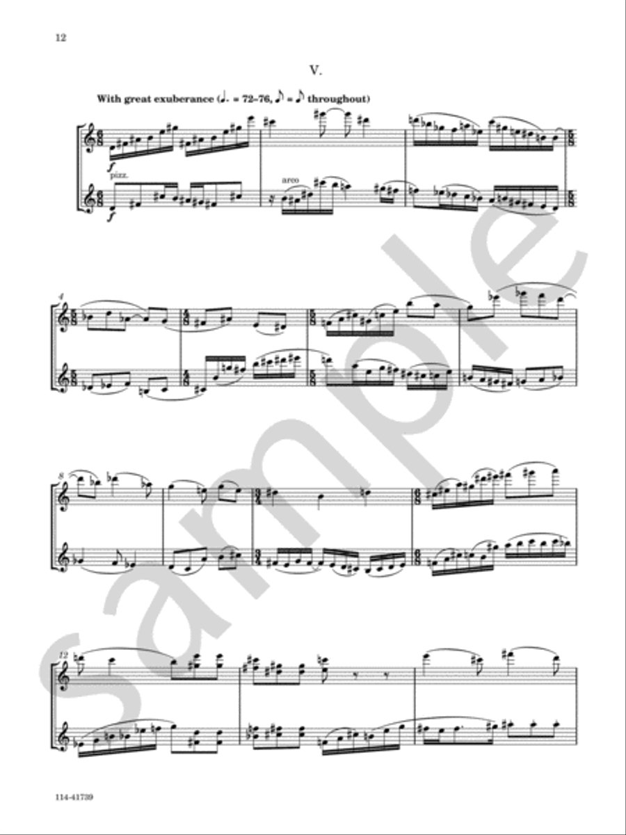Five Related Miniatures Chamber Music scores gallery preview page 8