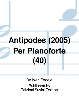 Antipodes (2005) Per Pianoforte (40)