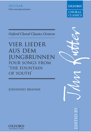 Book cover for Vier Lieder aus dem Jungbrunnen (Four Songs from The Fountain of Youth)