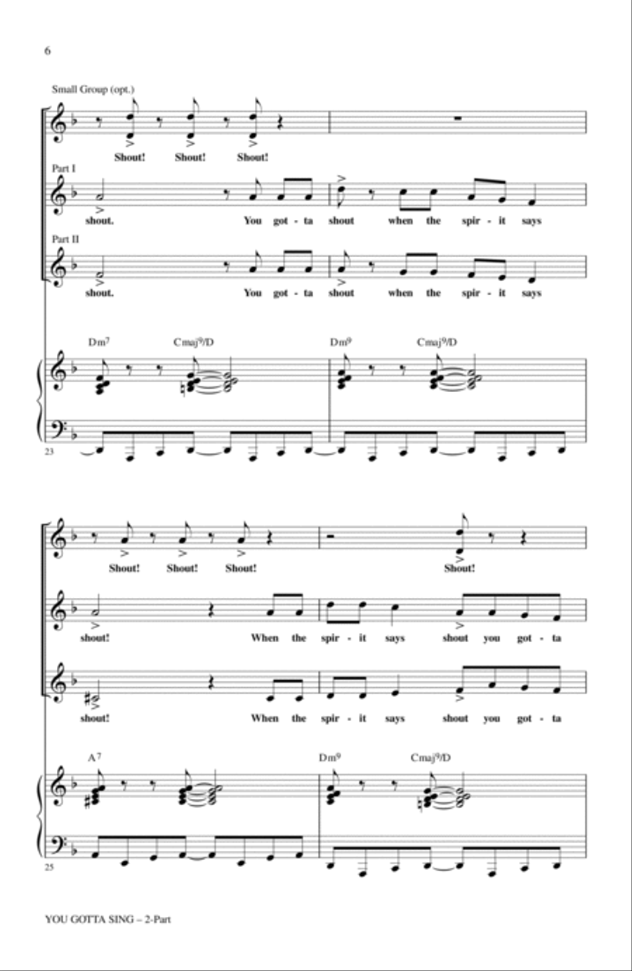 You Gotta Sing You Gotta Sing 2-Part scores gallery preview page 4
