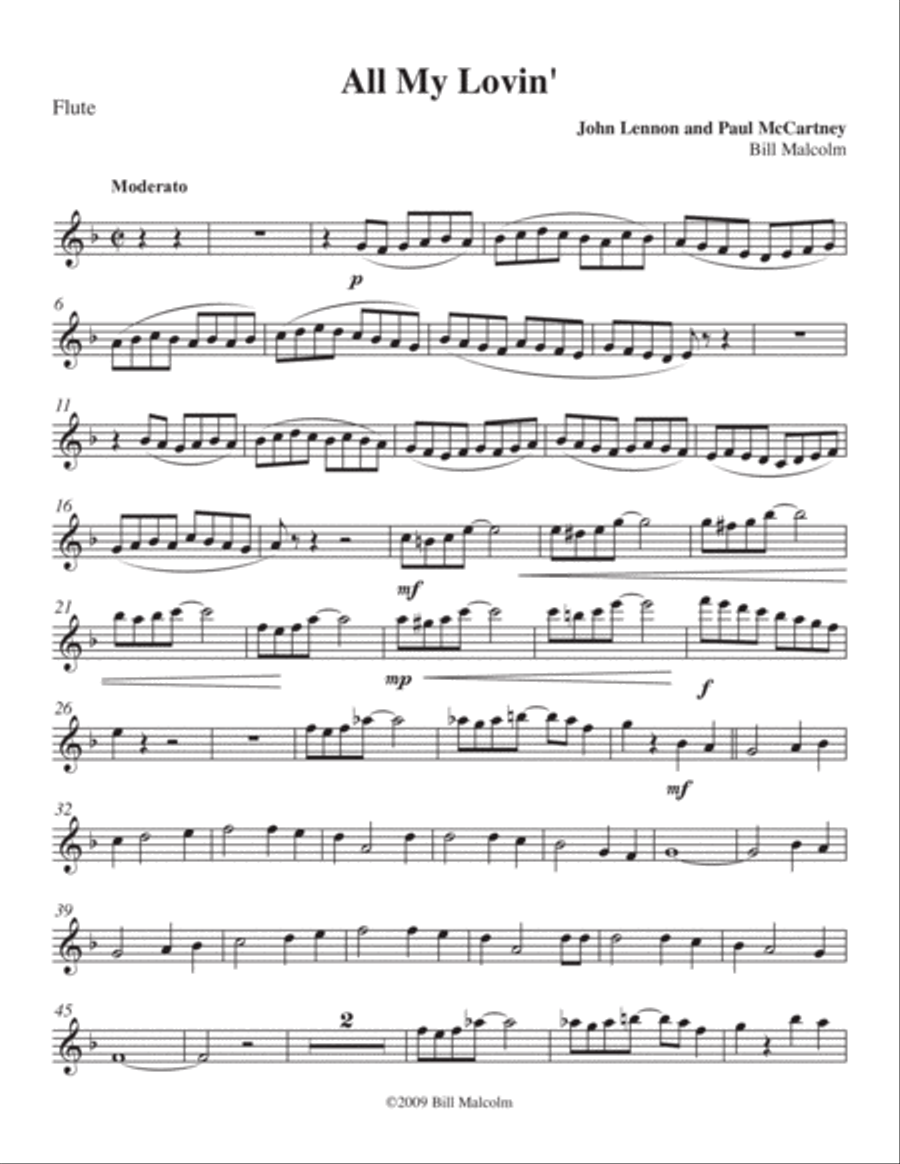All My Loving Small Ensemble scores gallery preview page 5