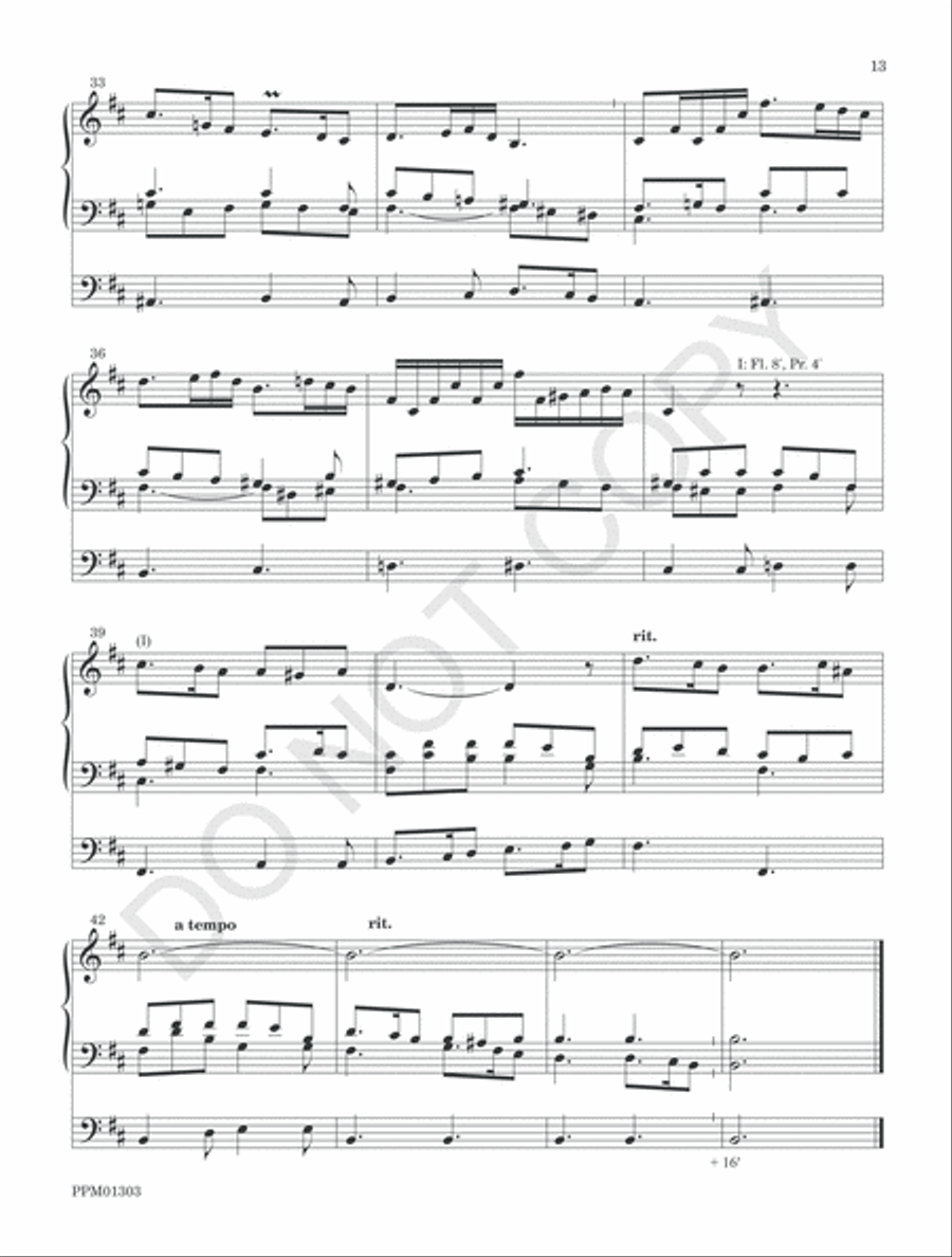 Concerto in D Organ Solo scores gallery preview page 16