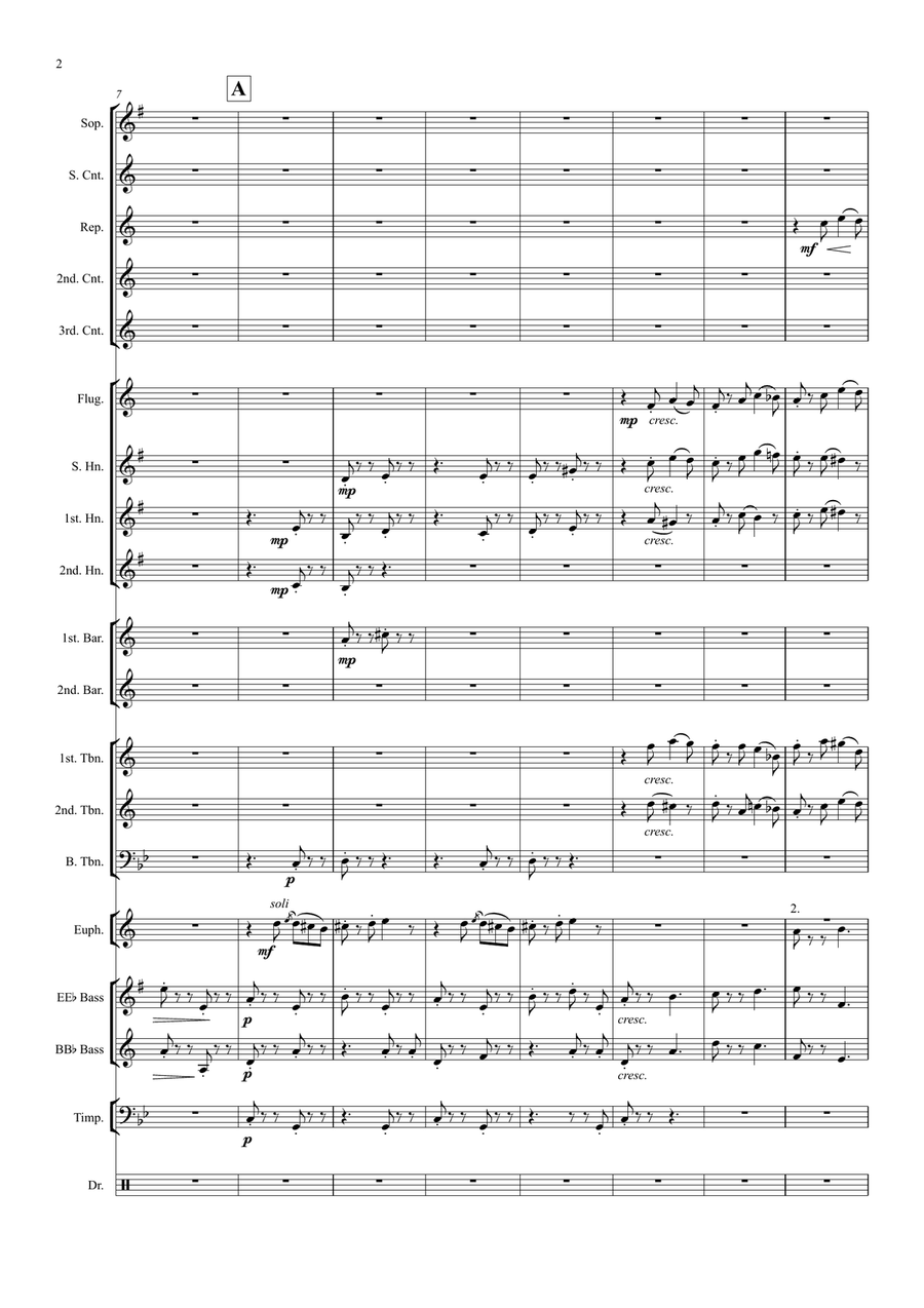 Funeral March of a Marionette (Brass band) Brass Band scores gallery preview page 4