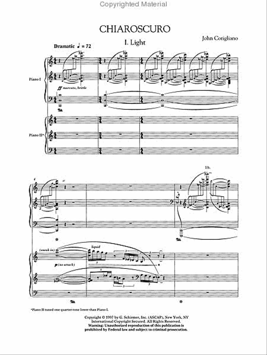 Chiaroscuro Chiaroscuro Piano Duet scores gallery preview page 4