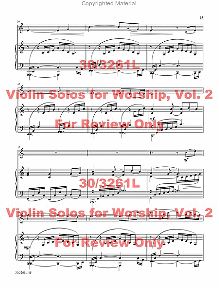 Violin Solos for Worship, Vol. 2 image number null