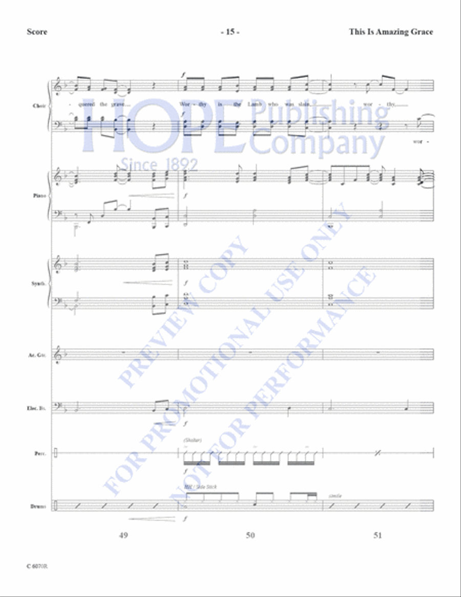 This is Amazing Grace This is Amazing Grace Choir scores gallery preview page 17