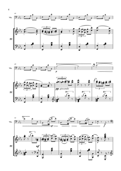 Flores de Romana (for Cello and Piano)